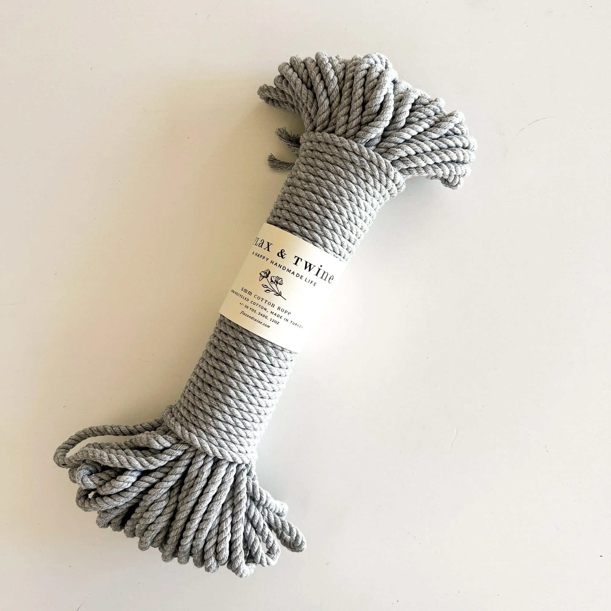 Flax & Twine 5mm Brenn Twisted Cotton Rope - Image 15