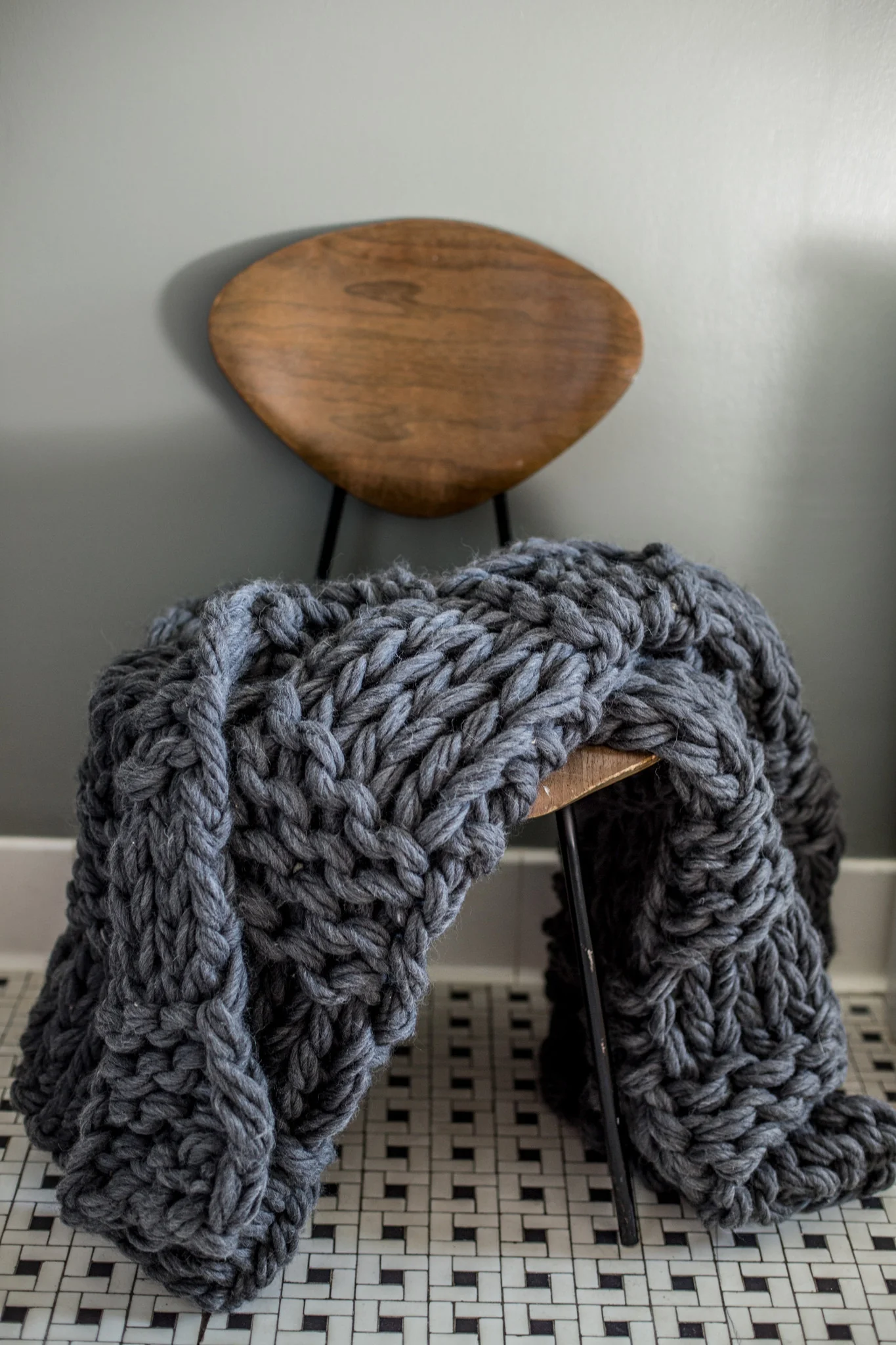 Arm Knit Chunky Basketweave Blanket Pattern - Image 4