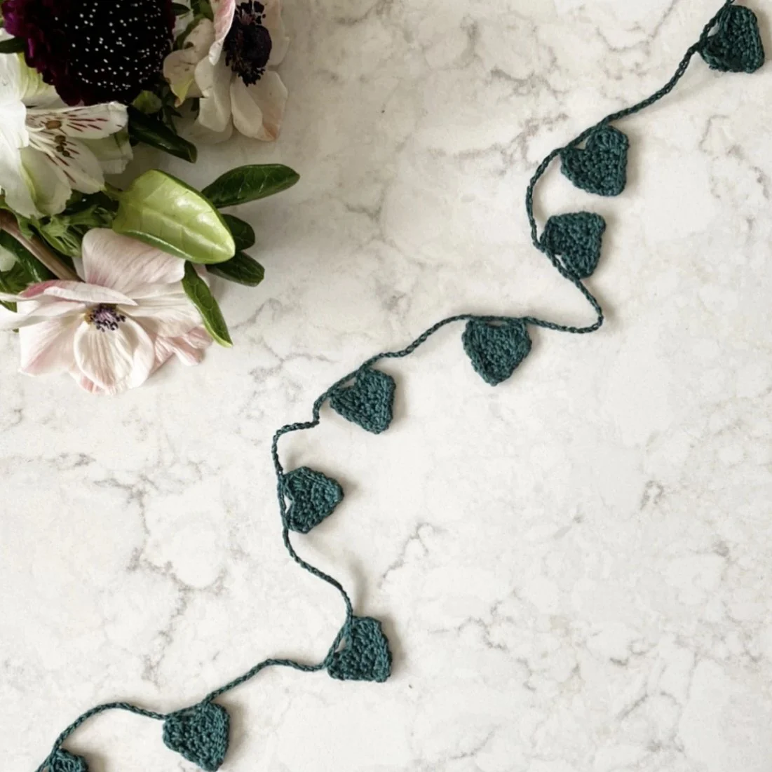 Crochet Heart Garland Pattern & Video - Image 3