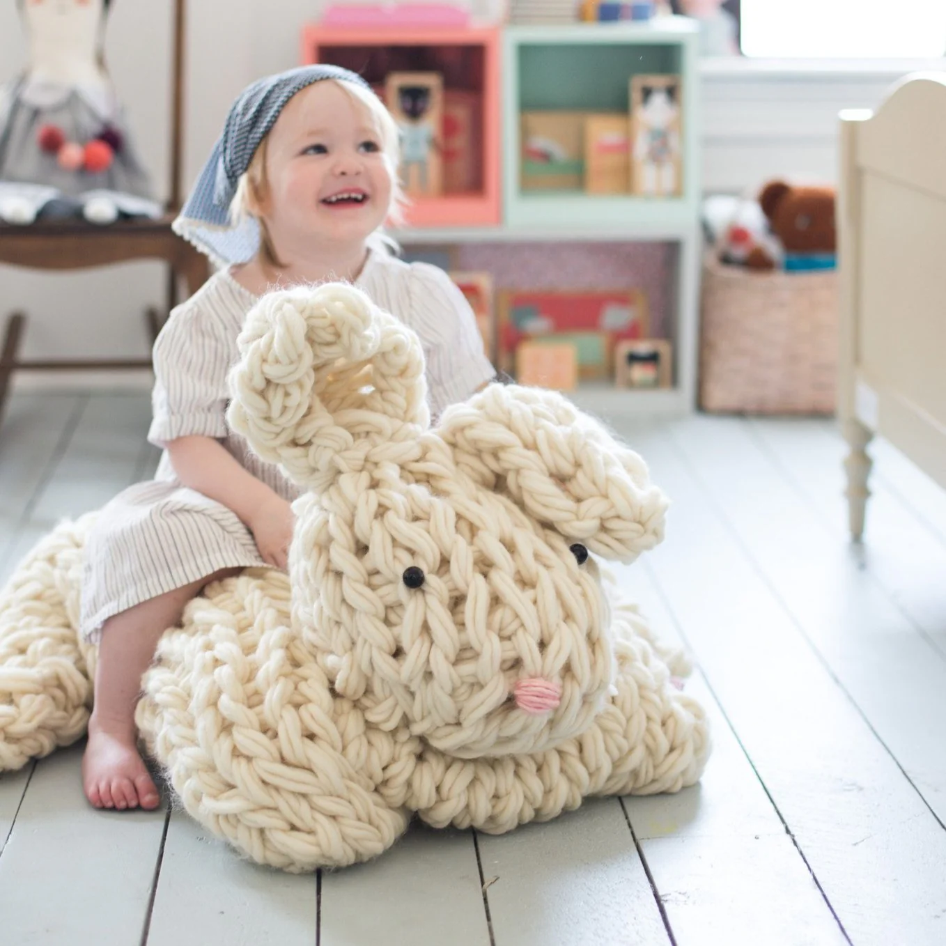 Giant Arm Knit Bunny Pattern & Video - Image 4