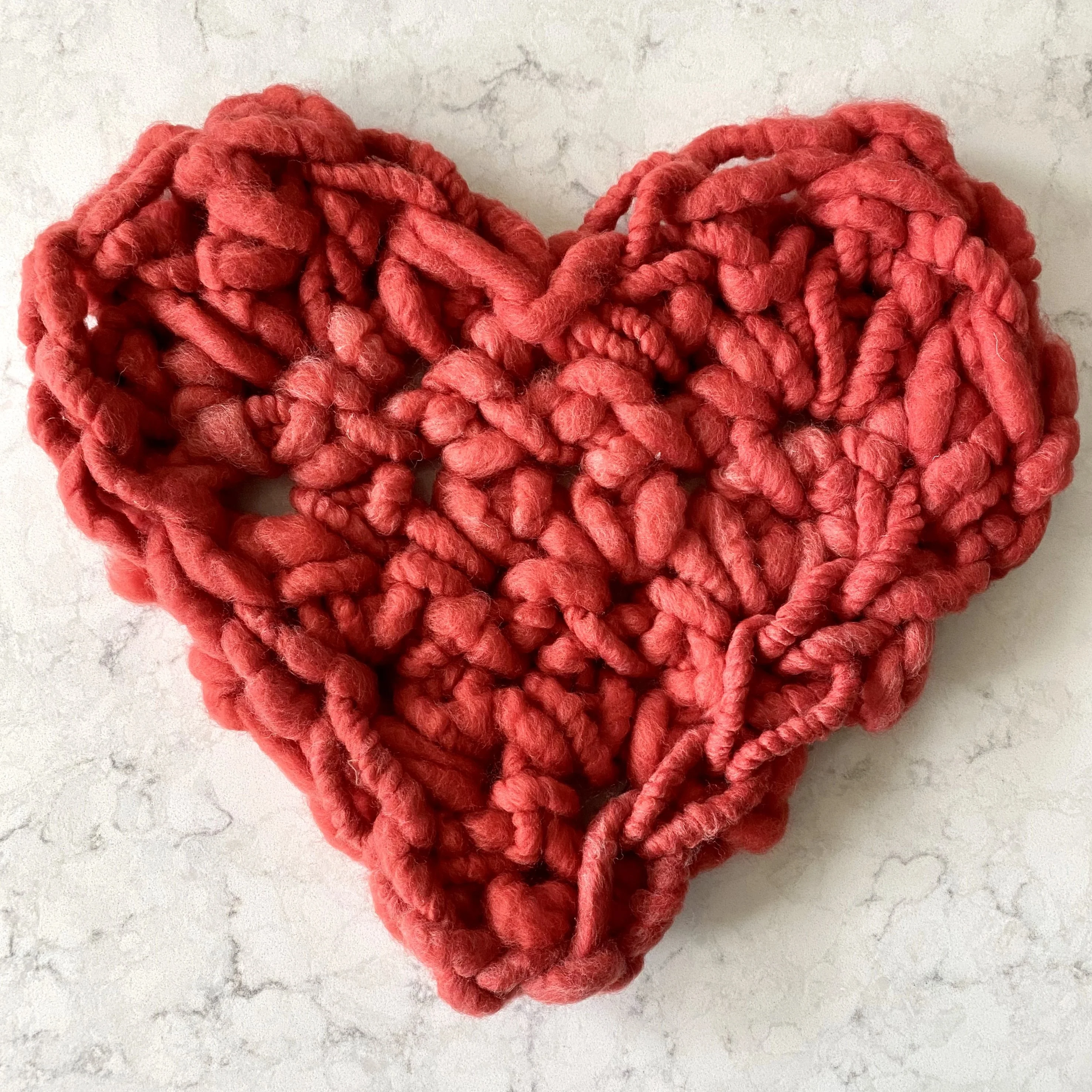 Giant Hand Crocheted Heart Pattern & Video - Image 4
