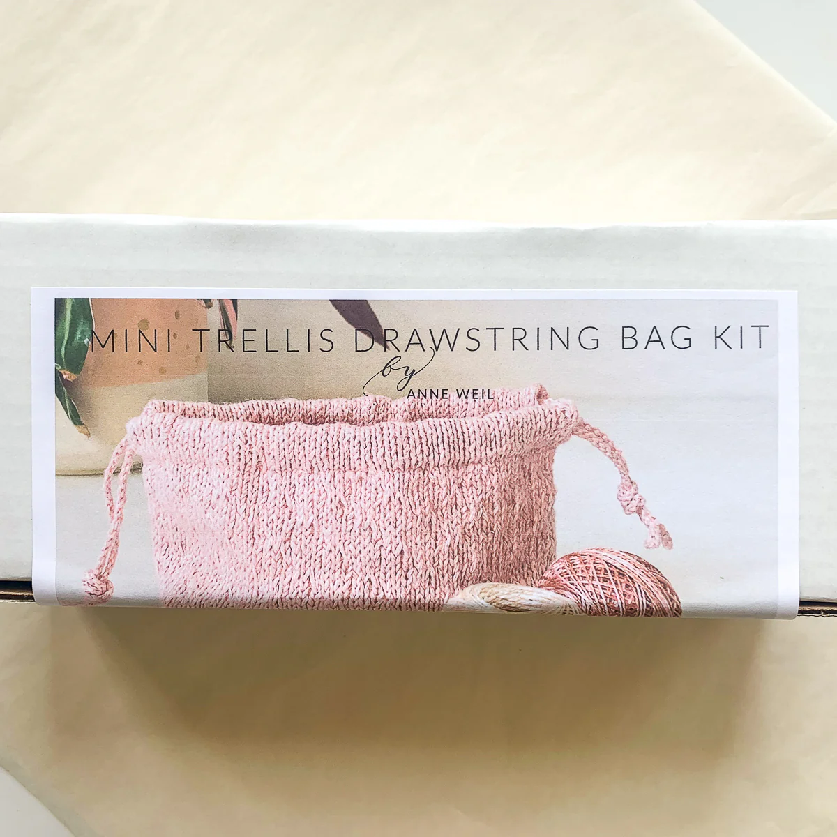 Mini Trellis Stitch Drawstring Bag Kit - Image 12