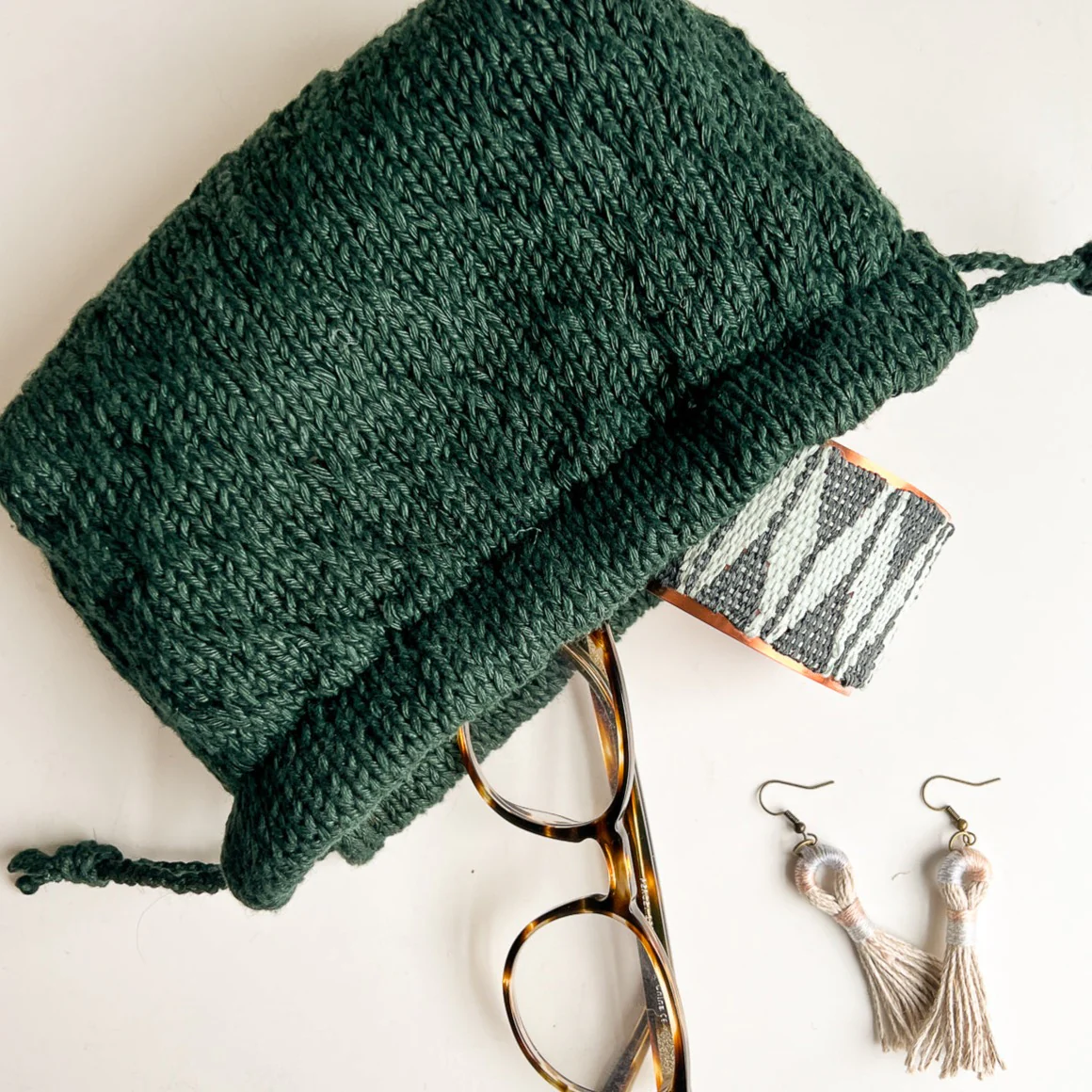 Trellis Stitch Drawstring Bag Kit - Image 4