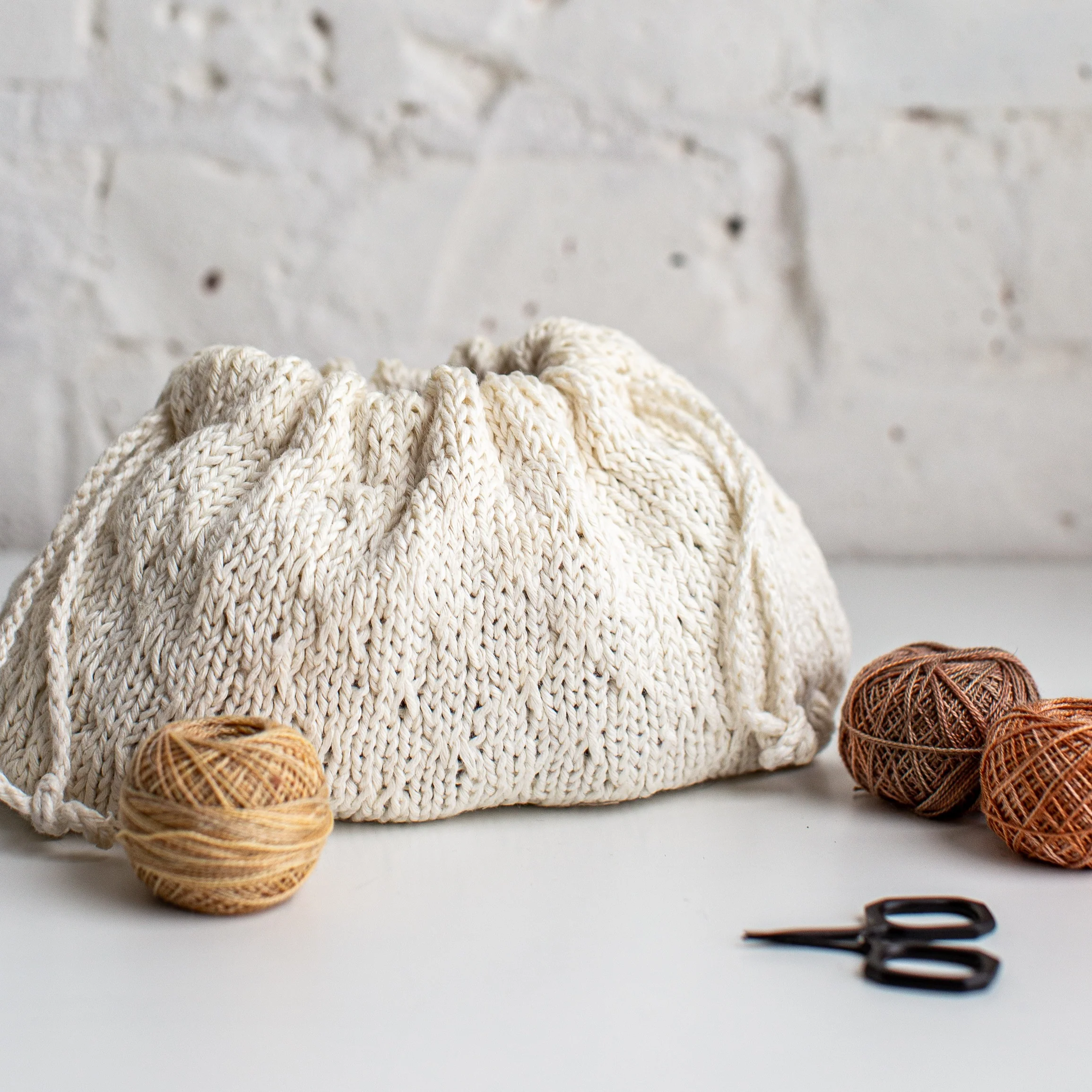 Trellis Stitch Drawstring Bag Kit - Image 6
